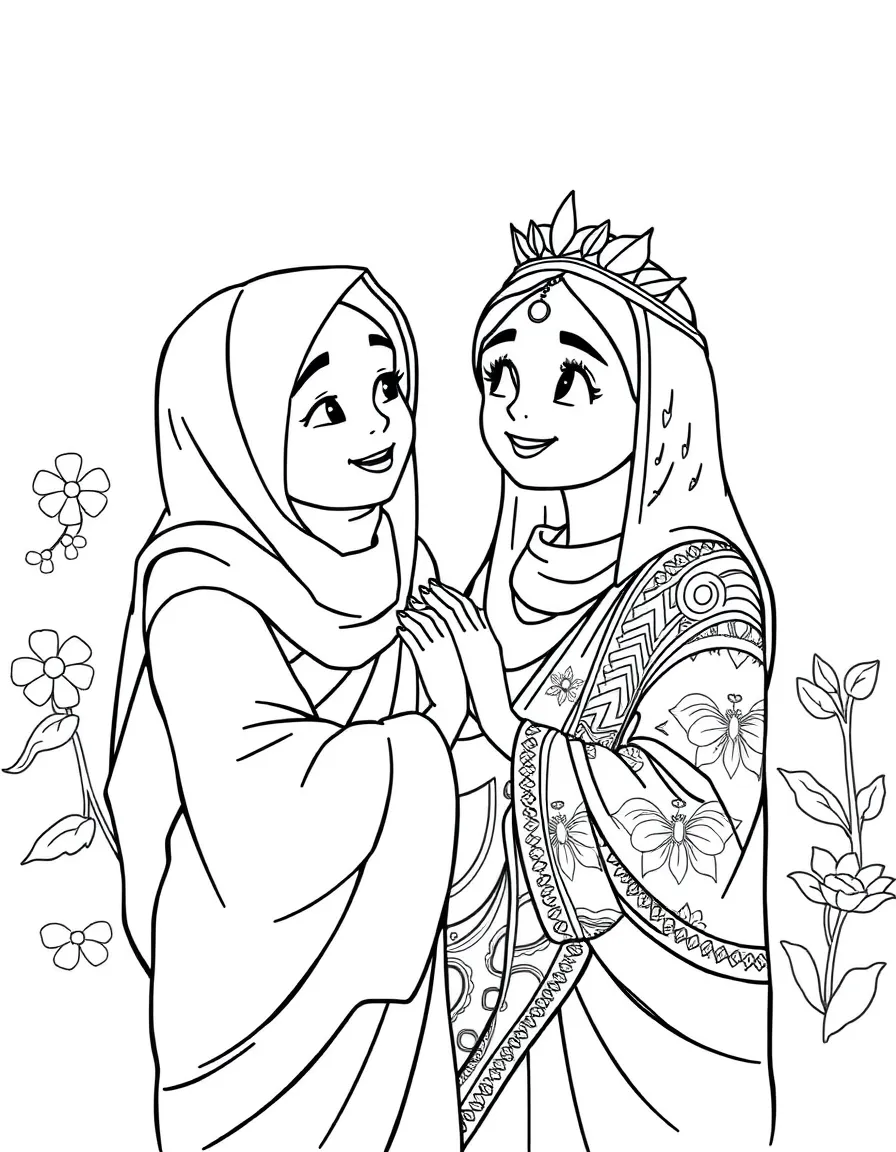 Raya and Namaari sharing a moment of reconciliation, looking hopeful.