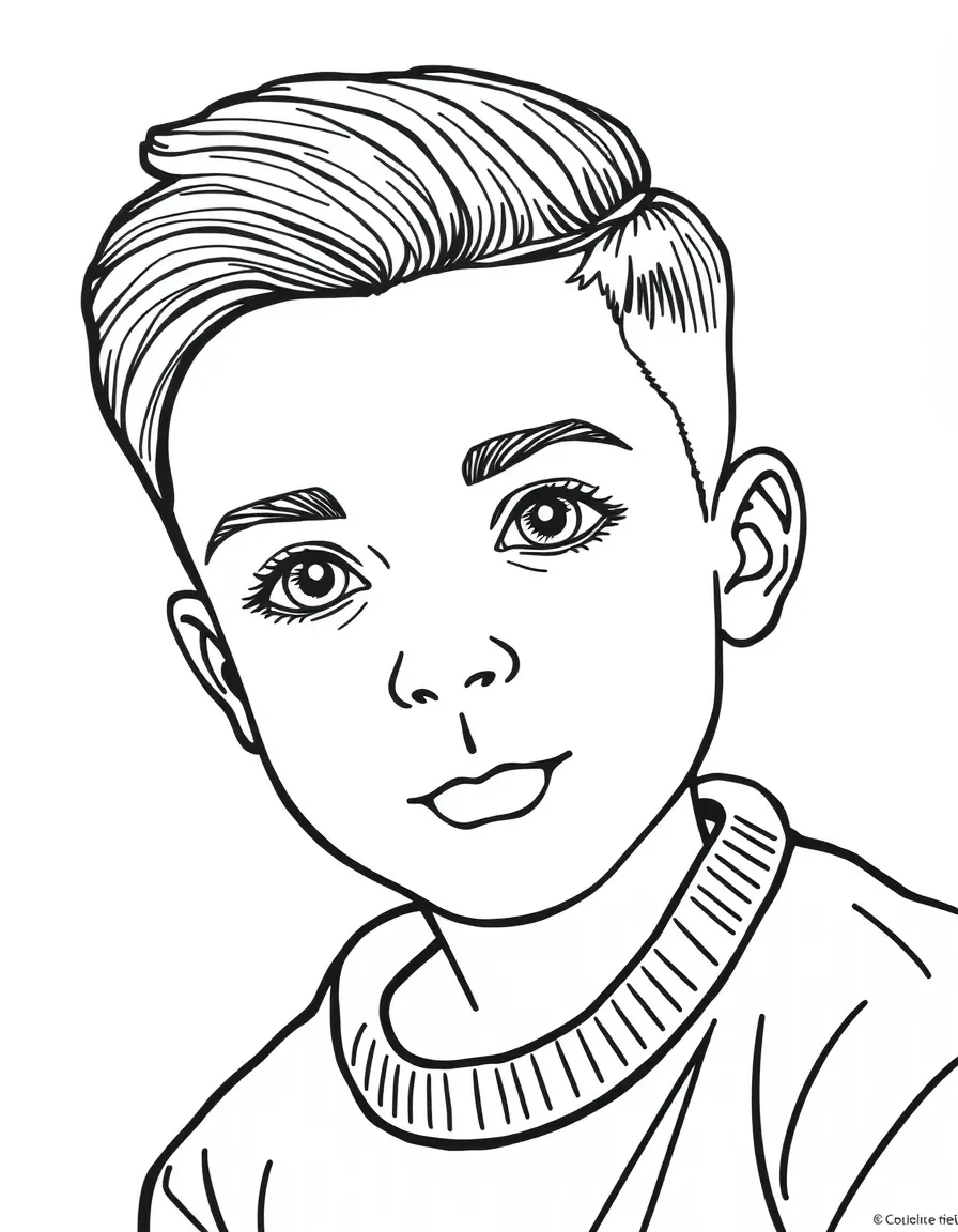 A boy with a comb-over.