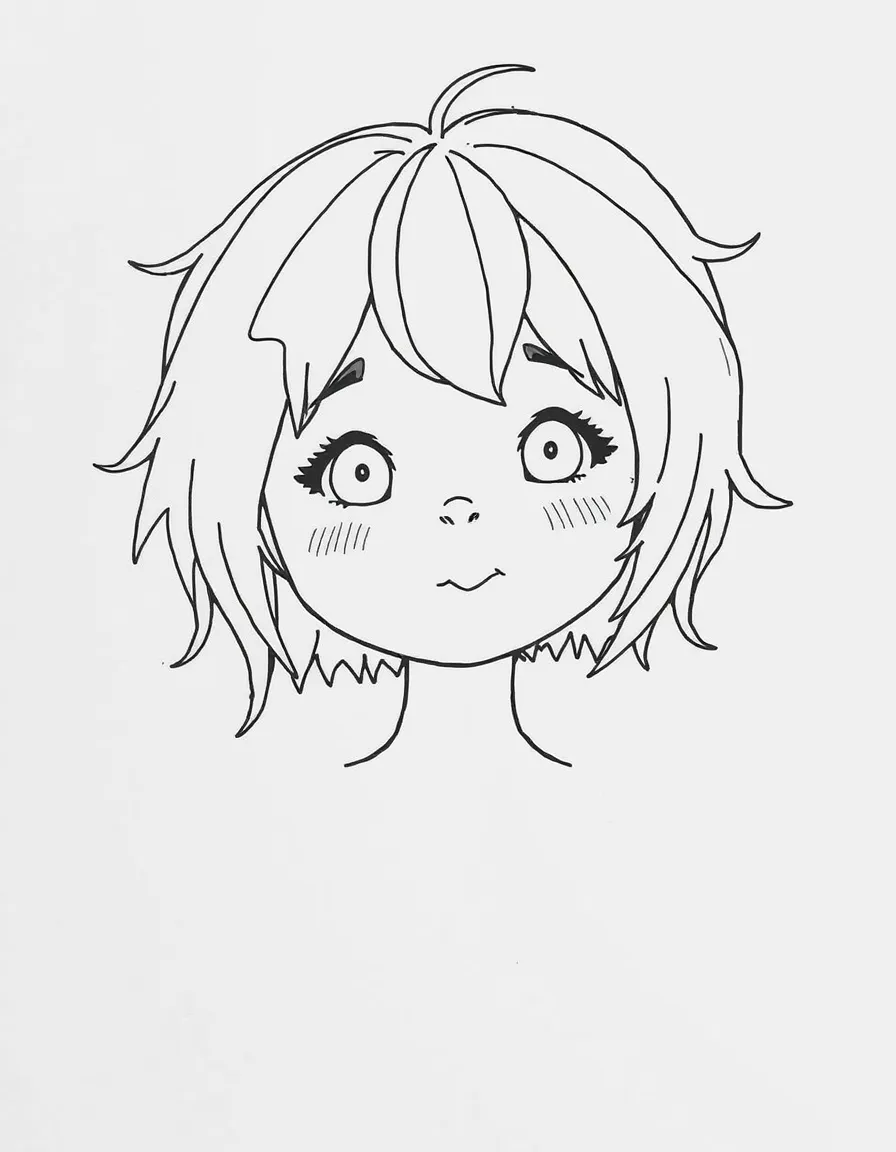 A child with hair in a simple pink fairy wig.