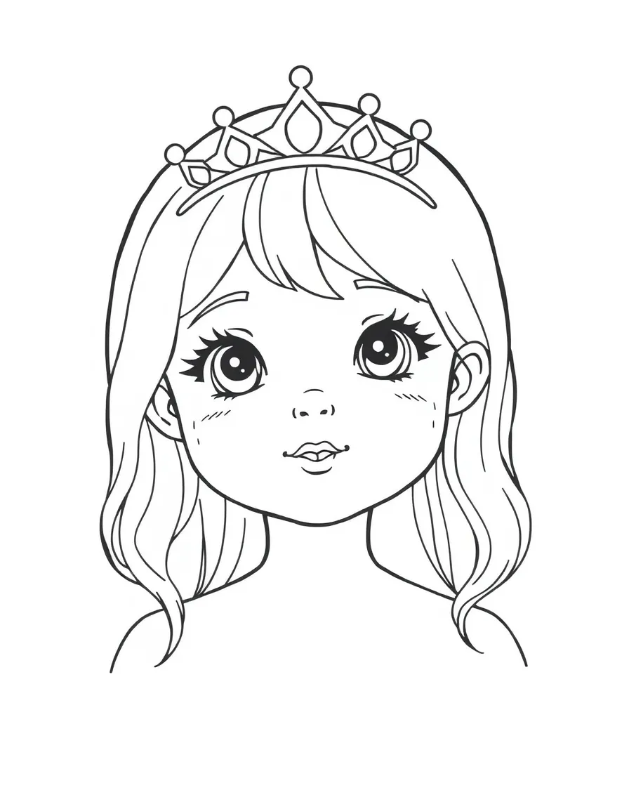 A child with hair in a simple blue tiara.