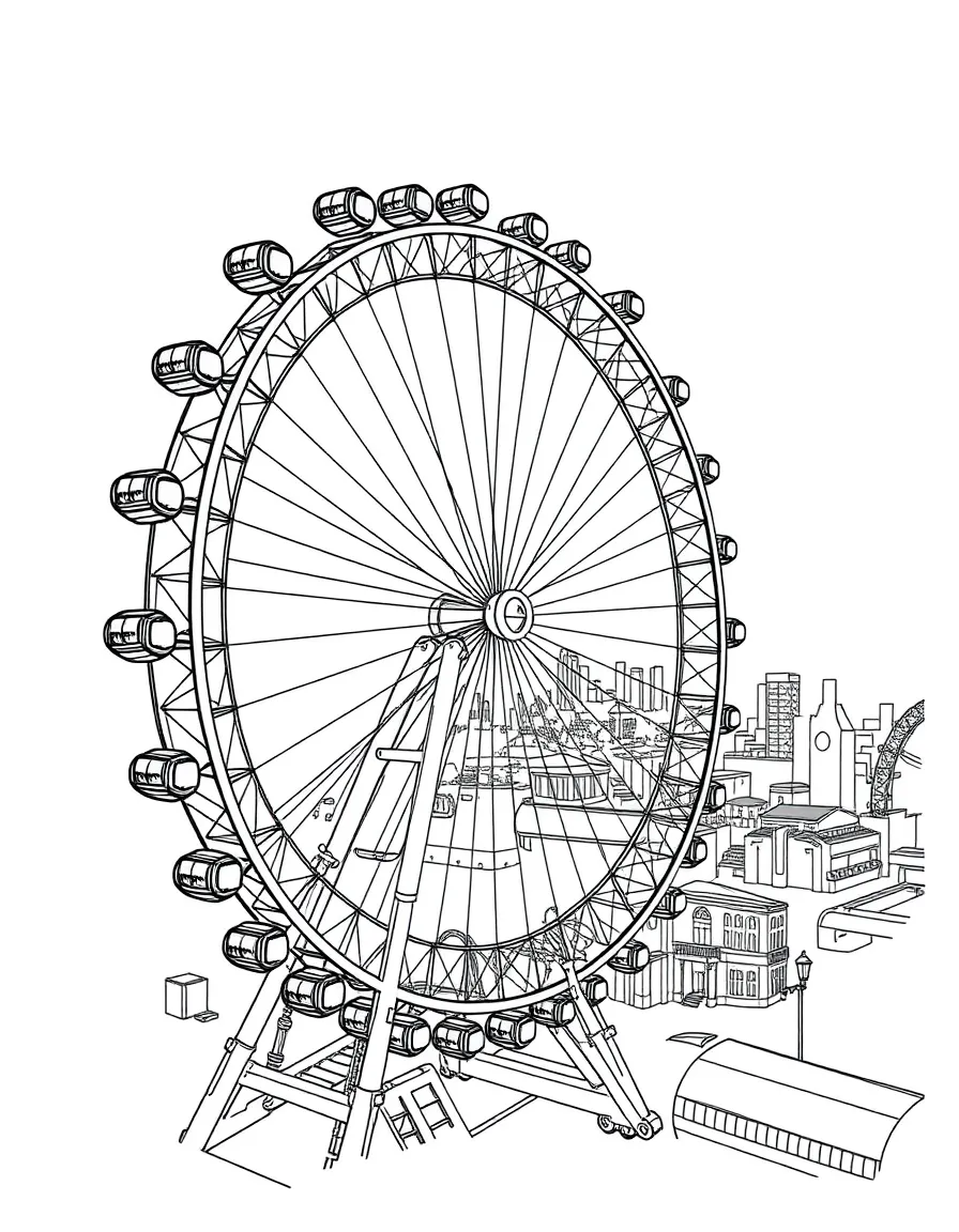 A ride on the London Eye with amazing views of the city below.