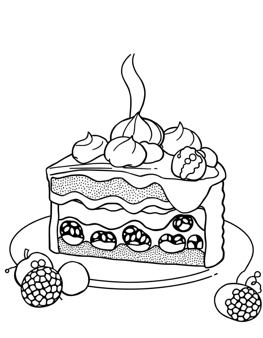 A delicious Black Forest cake being served in Germany.