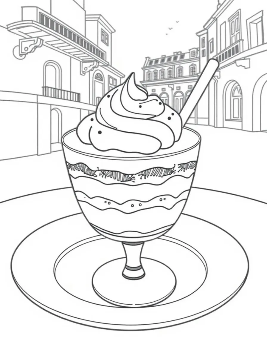 A delicious Tiramisu dessert being enjoyed in Italy.