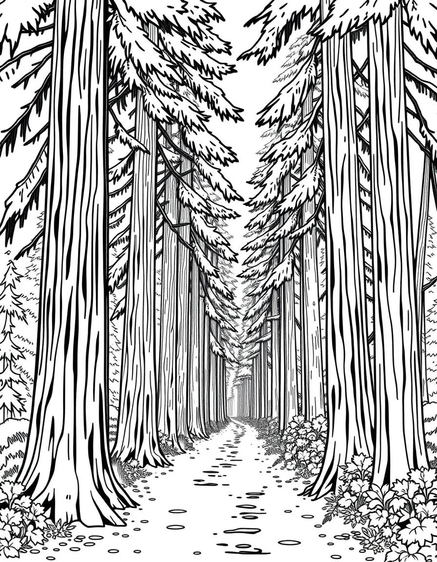 A peaceful walk through the redwood trees near San Francisco.
