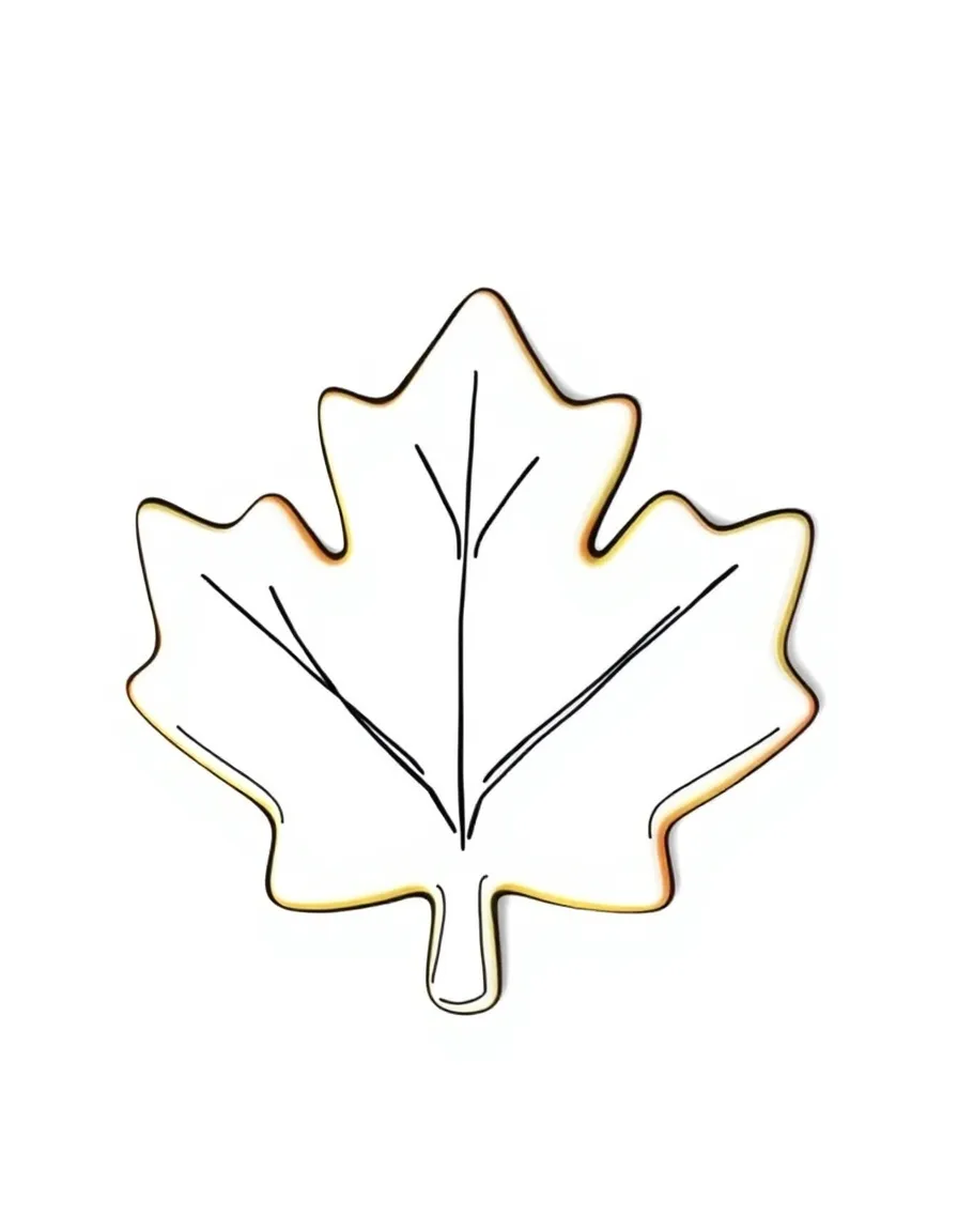 A delicious maple leaf cookie being enjoyed in Canada.