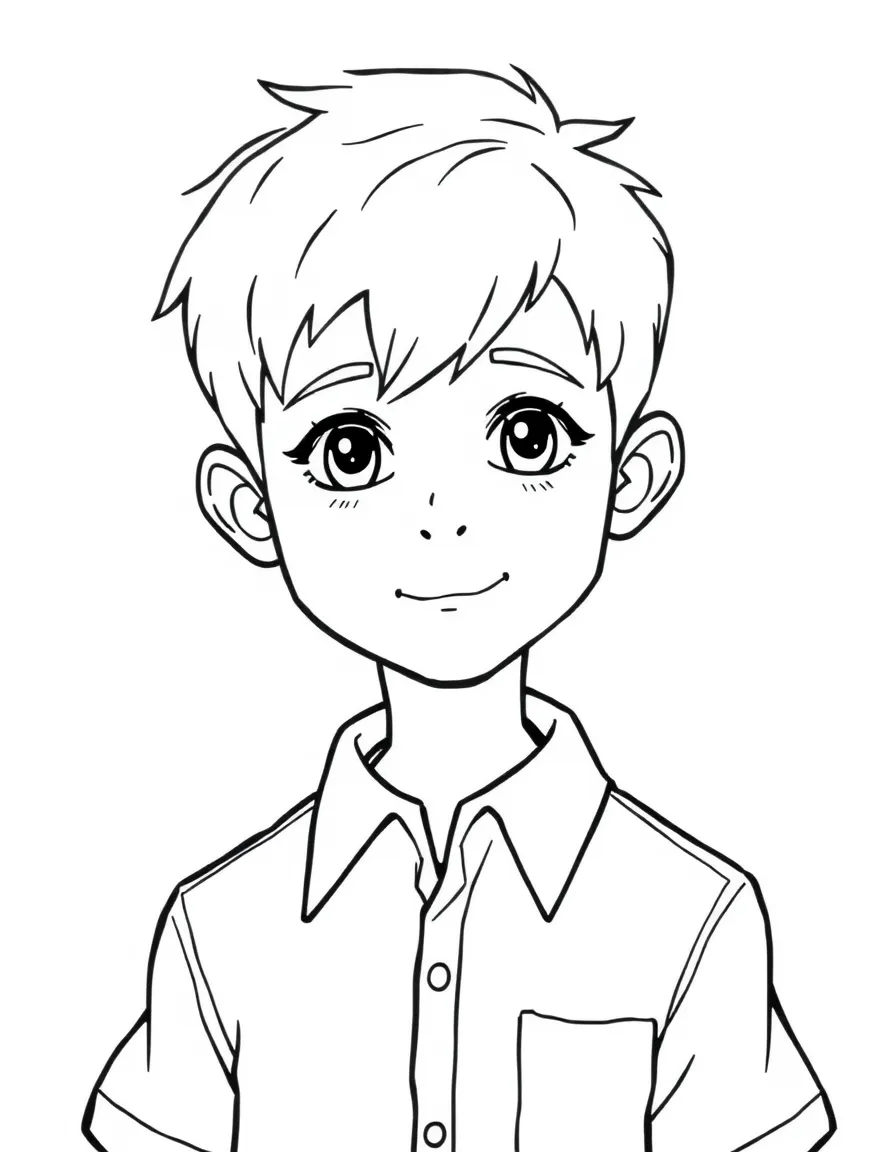 A German boy with short blond hair, wearing a plain white shirt.