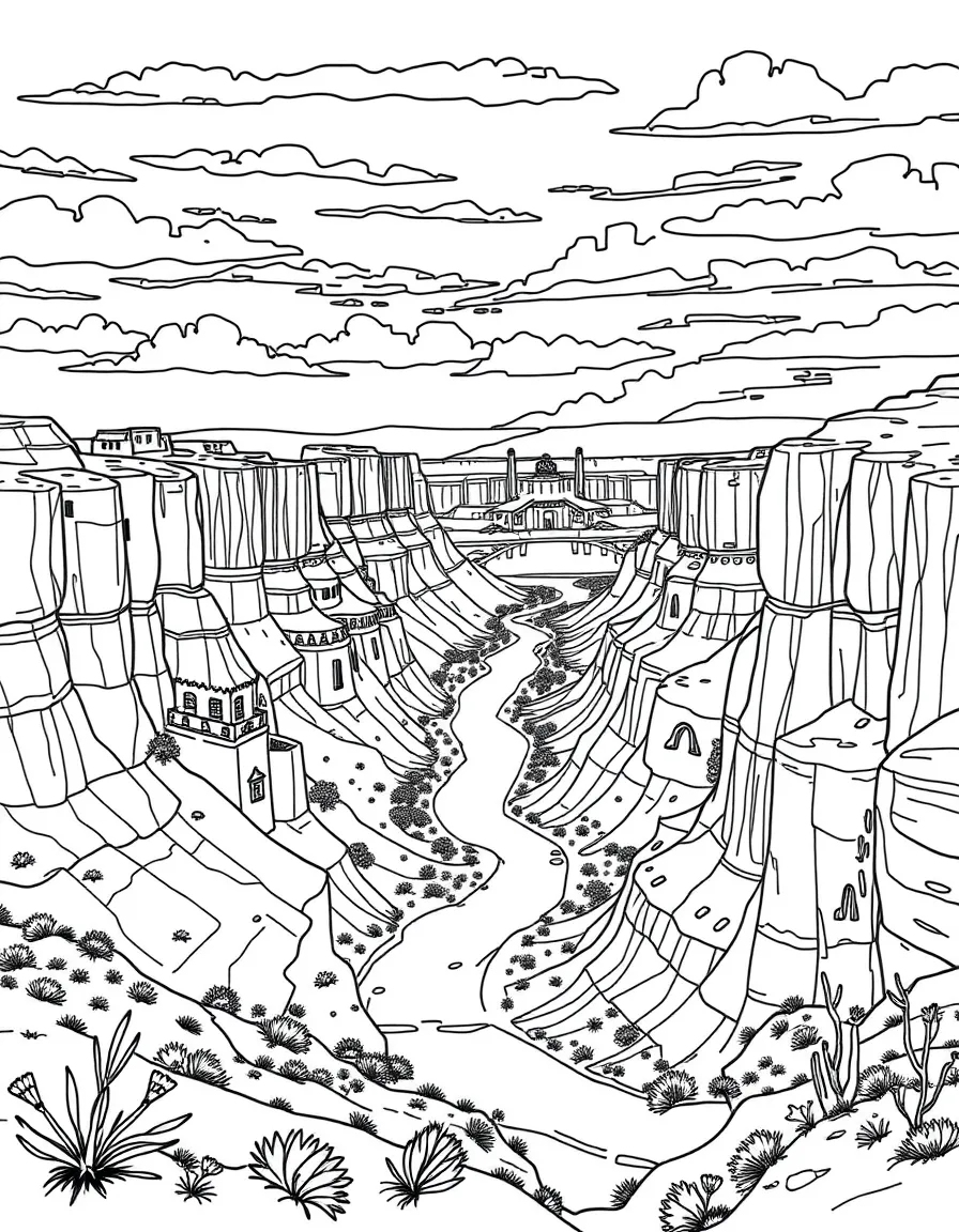 Canyonlands National Park with Colorado River canyons, Utah red rock mesas, Native American cliff dwellings, and desert ecosystem wildlife