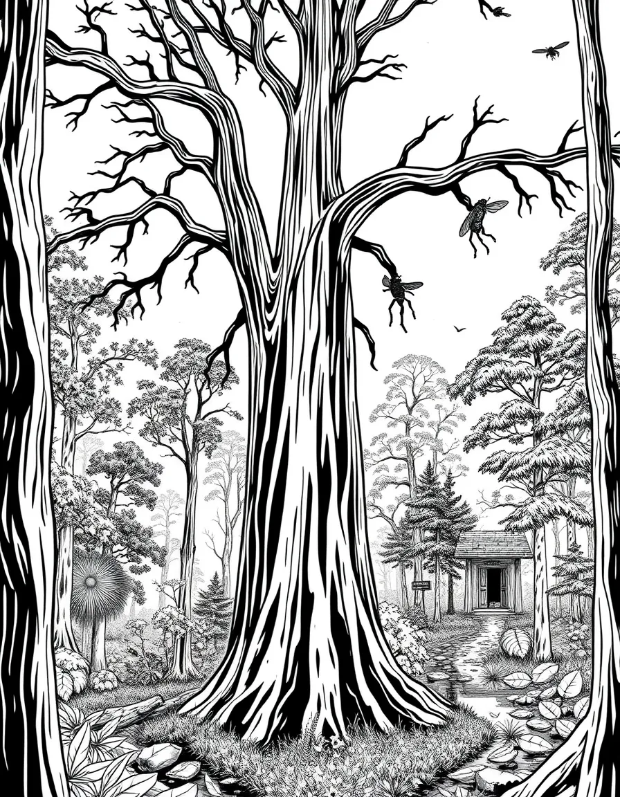 Congaree National Park with South Carolina fireflies, old-growth bottomland forests, champion trees, and southeastern wetland ecosystems