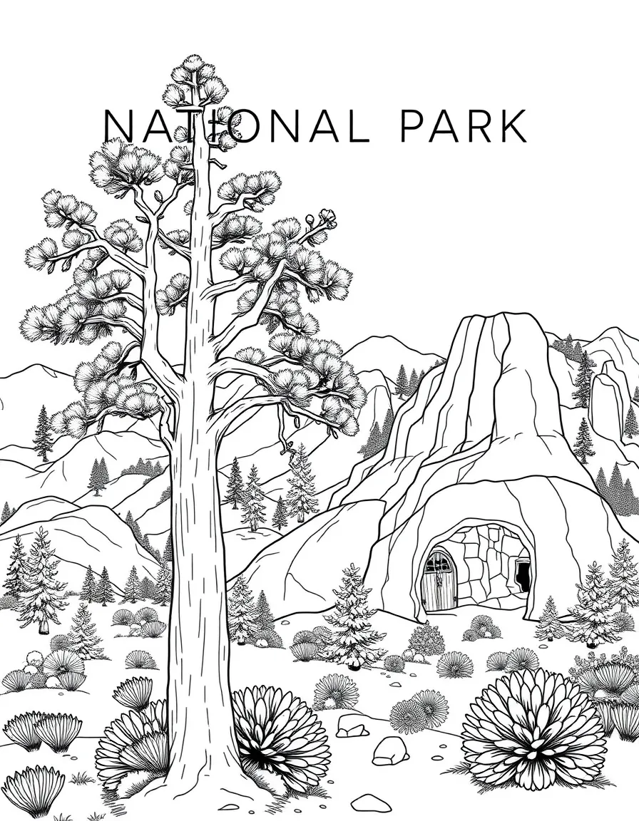 Great Basin National Park with Nevada bristlecone pines, Lehman Caves formations, ancient tree preservation, and high desert ecosystems