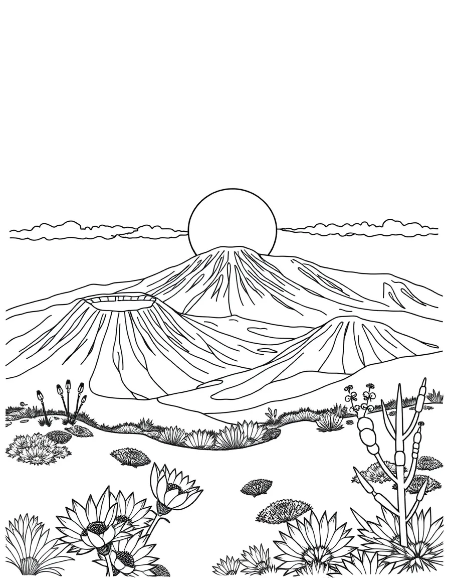Haleakalā National Park with Hawaiian sunrise viewpoints, Maui volcanic craters, endemic silversword plants, and Polynesian cultural elements