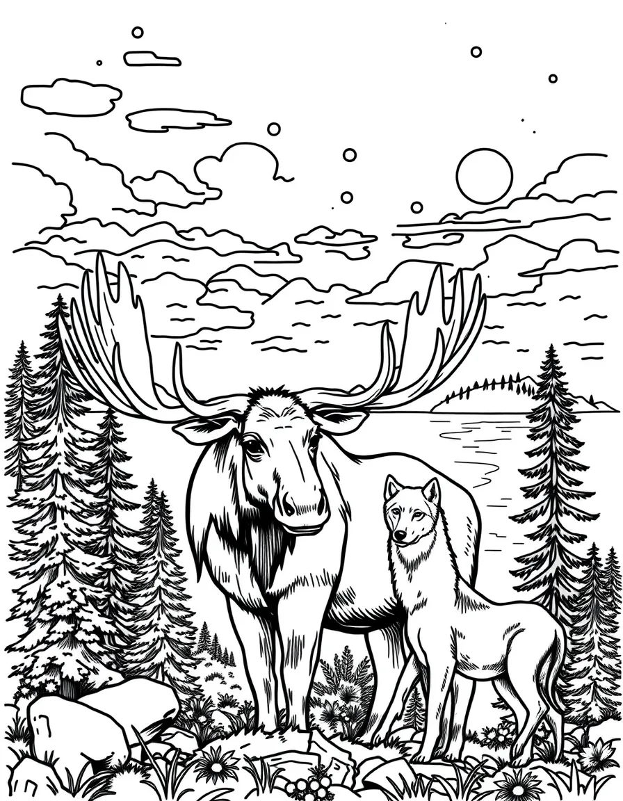 Isle Royale National Park with Michigan Lake Superior moose, wolf pack ecosystems, wilderness backpacking, and Great Lakes island isolation