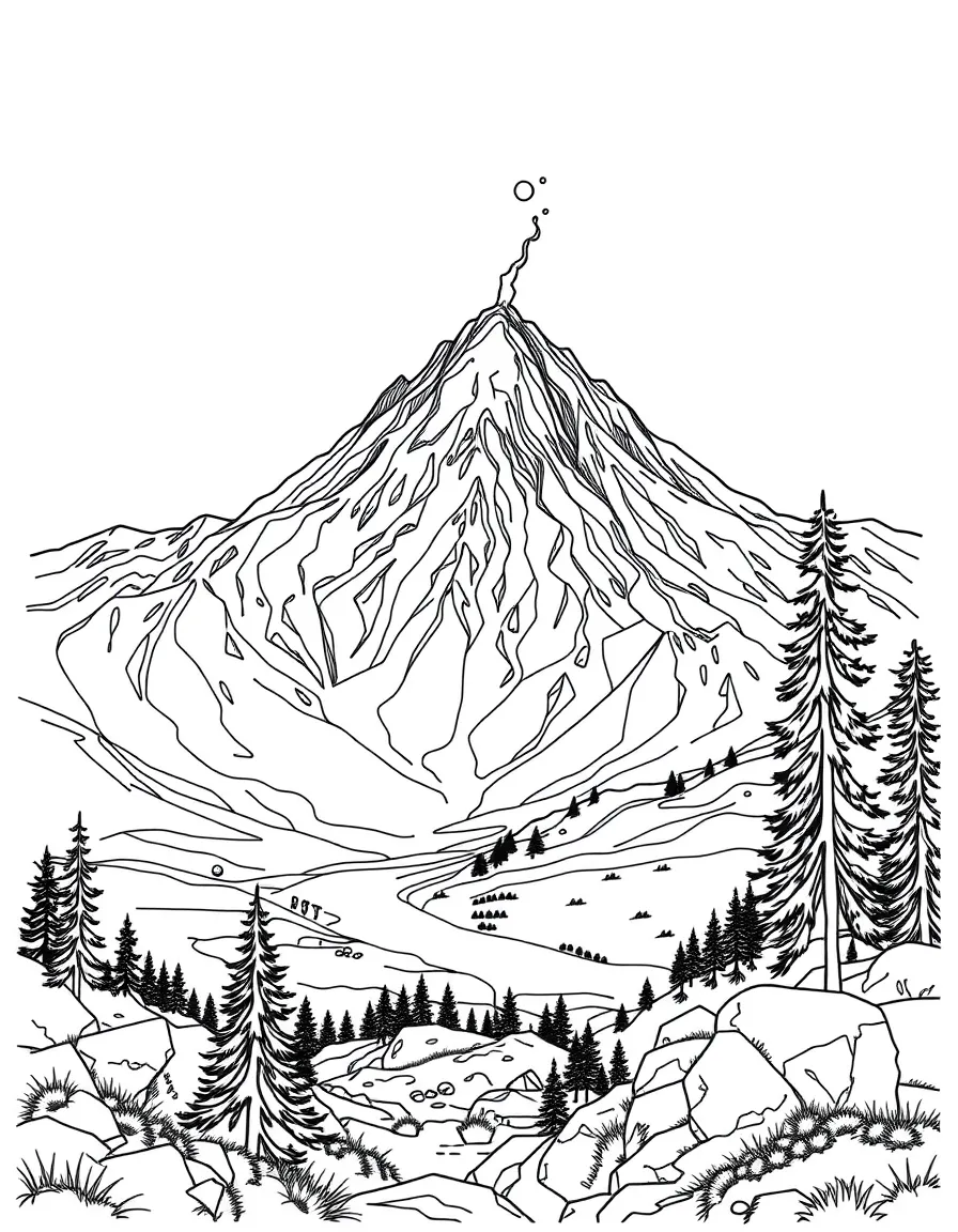 Lassen Volcanic National Park with California volcanic activity, Cascade Range geology, hydrothermal features, and Northern California ecosystems