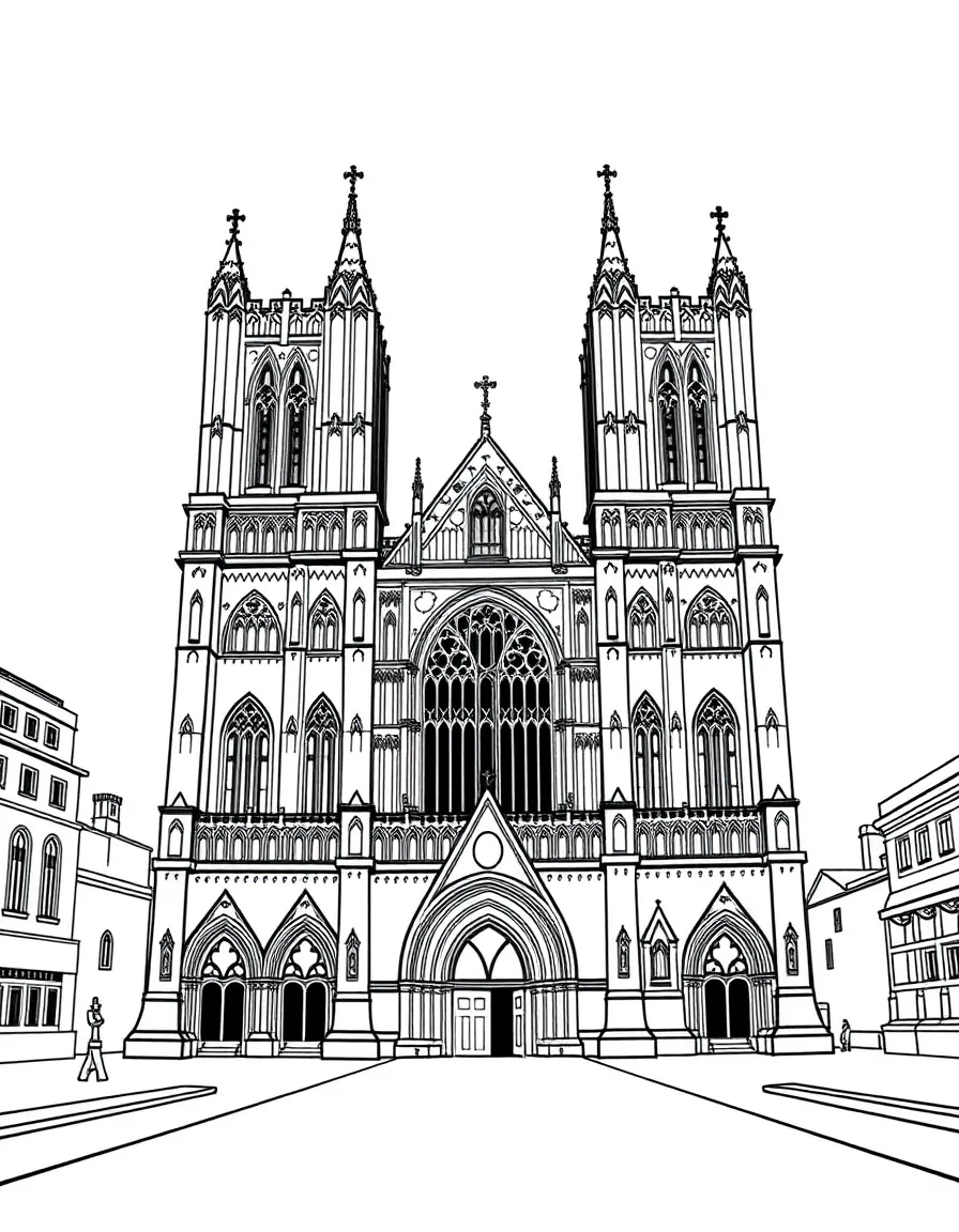 The Westminster Abbey with British coronation ceremonies, Poets' Corner memorials, Gothic architecture details, and royal wedding traditions