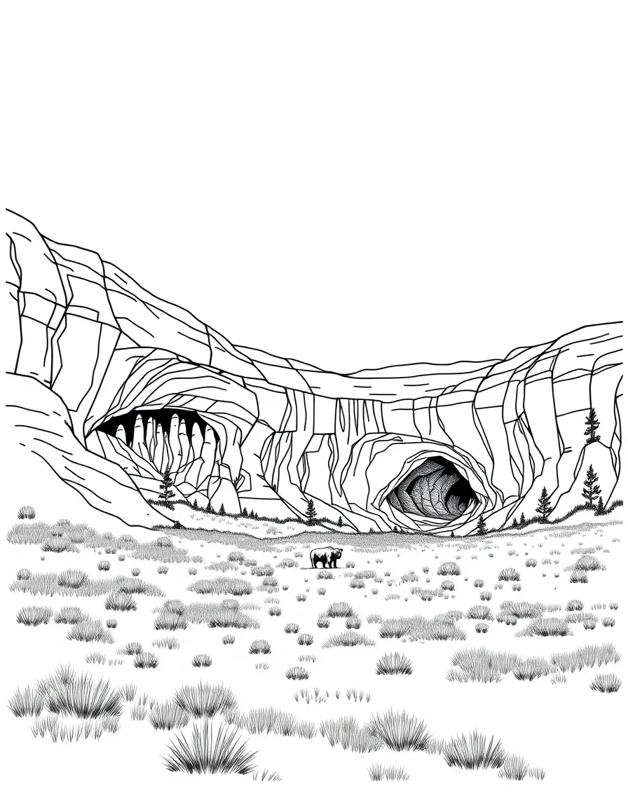 Wind Cave National Park with South Dakota mixed-grass prairie, American bison restoration, Lakota sacred sites, and underground cave networks