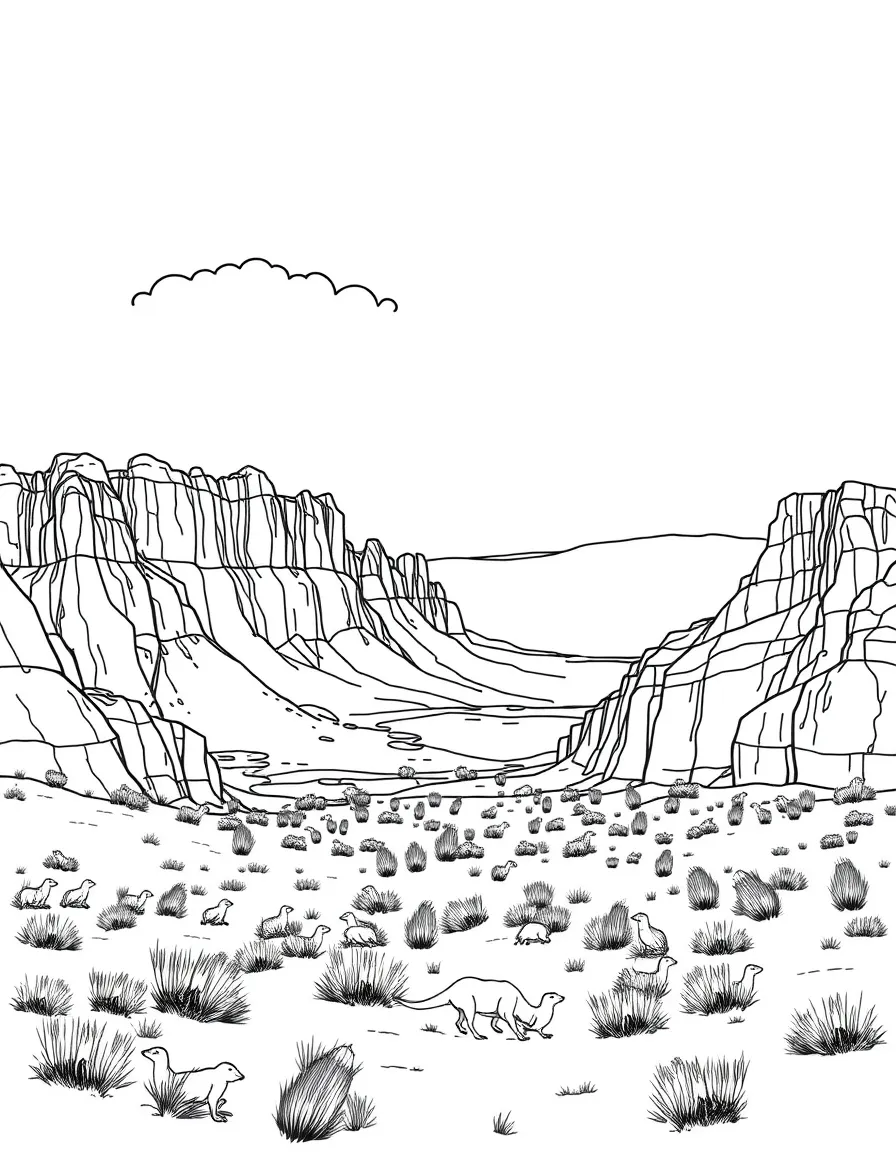 Badlands National Park with South Dakota fossil discoveries, Oglala Lakota culture, prairie dog colonies, and Great Plains paleontology