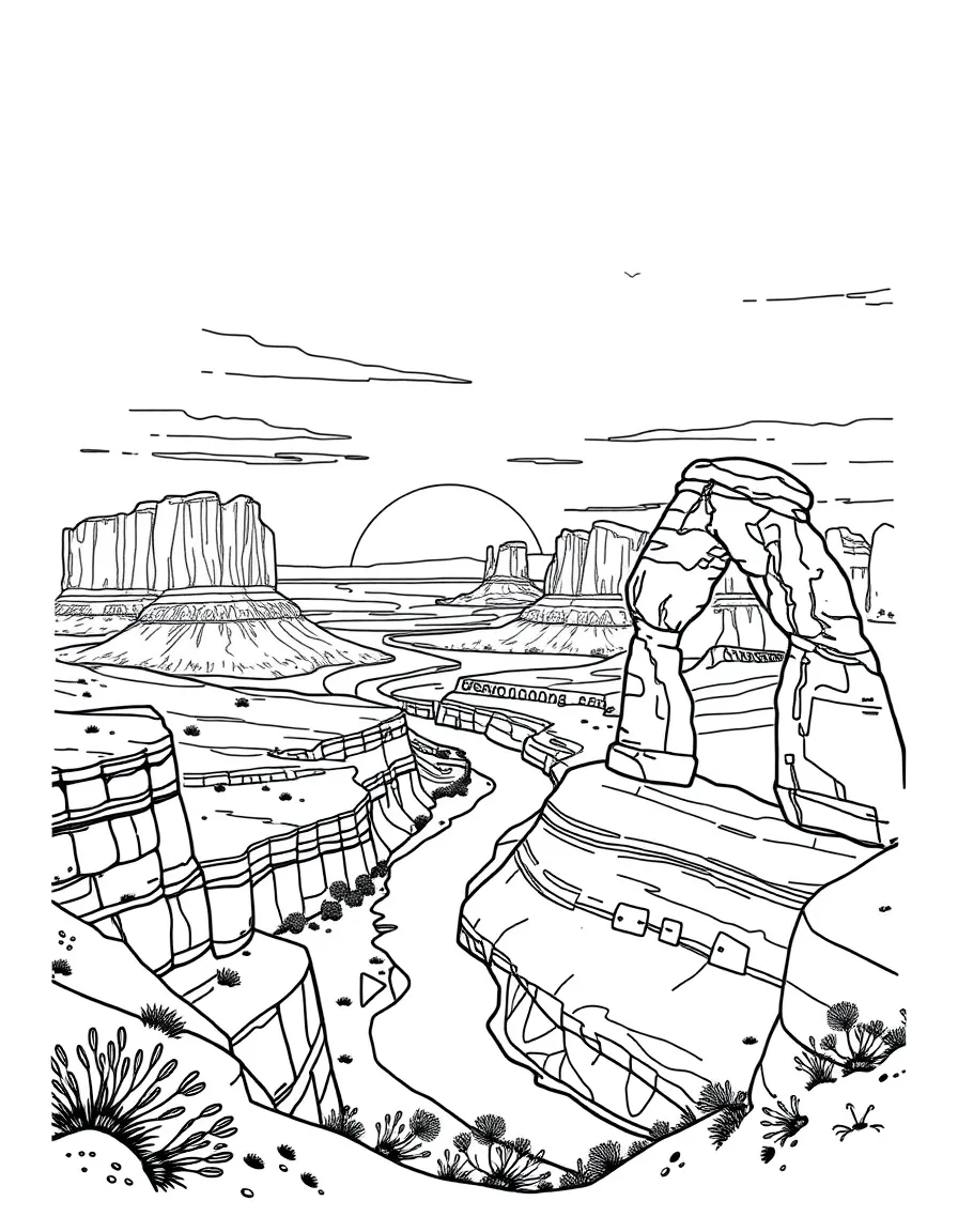 Canyonlands National Park with Utah Island in the Sky mesas, Colorado River confluences, Mesa Arch sunrise photography, and desert wilderness
