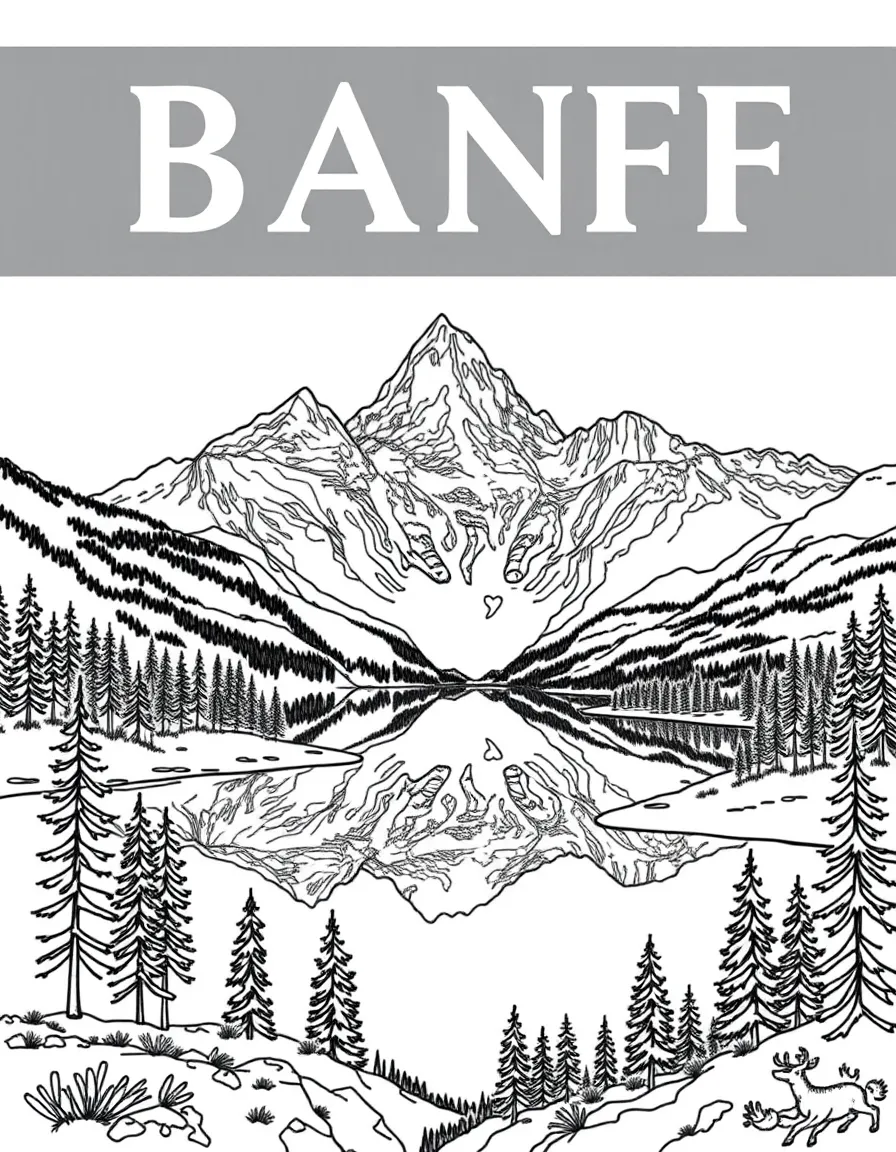 The Banff National Park with Canadian Rocky Mountains, Lake Louise reflections, Icefields Parkway drives, and alpine wildlife viewing