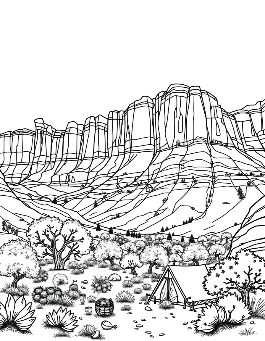 Capitol Reef National Park with Utah Waterpocket Fold geology, Fremont petroglyph panels, pioneer Fruita orchards, and red rock camping