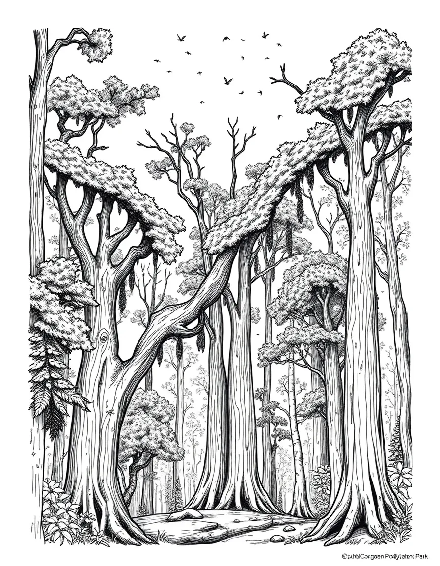 Congaree National Park with South Carolina champion trees, firefly synchronization, old-growth bottomland forests, and biodiversity hotspots