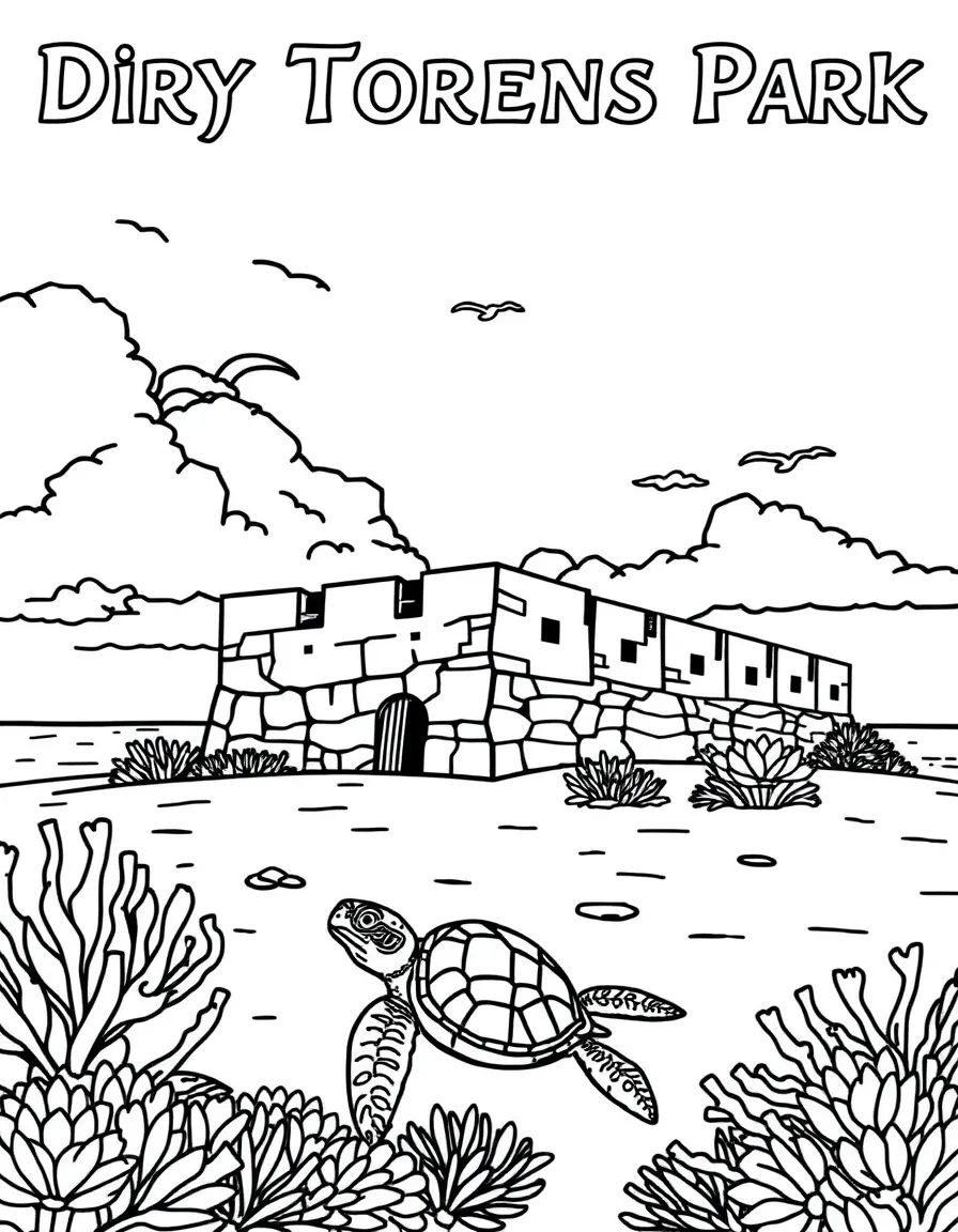Dry Tortugas National Park with Florida Keys fort isolation, sea turtle research, coral reef protection, and Caribbean piracy history