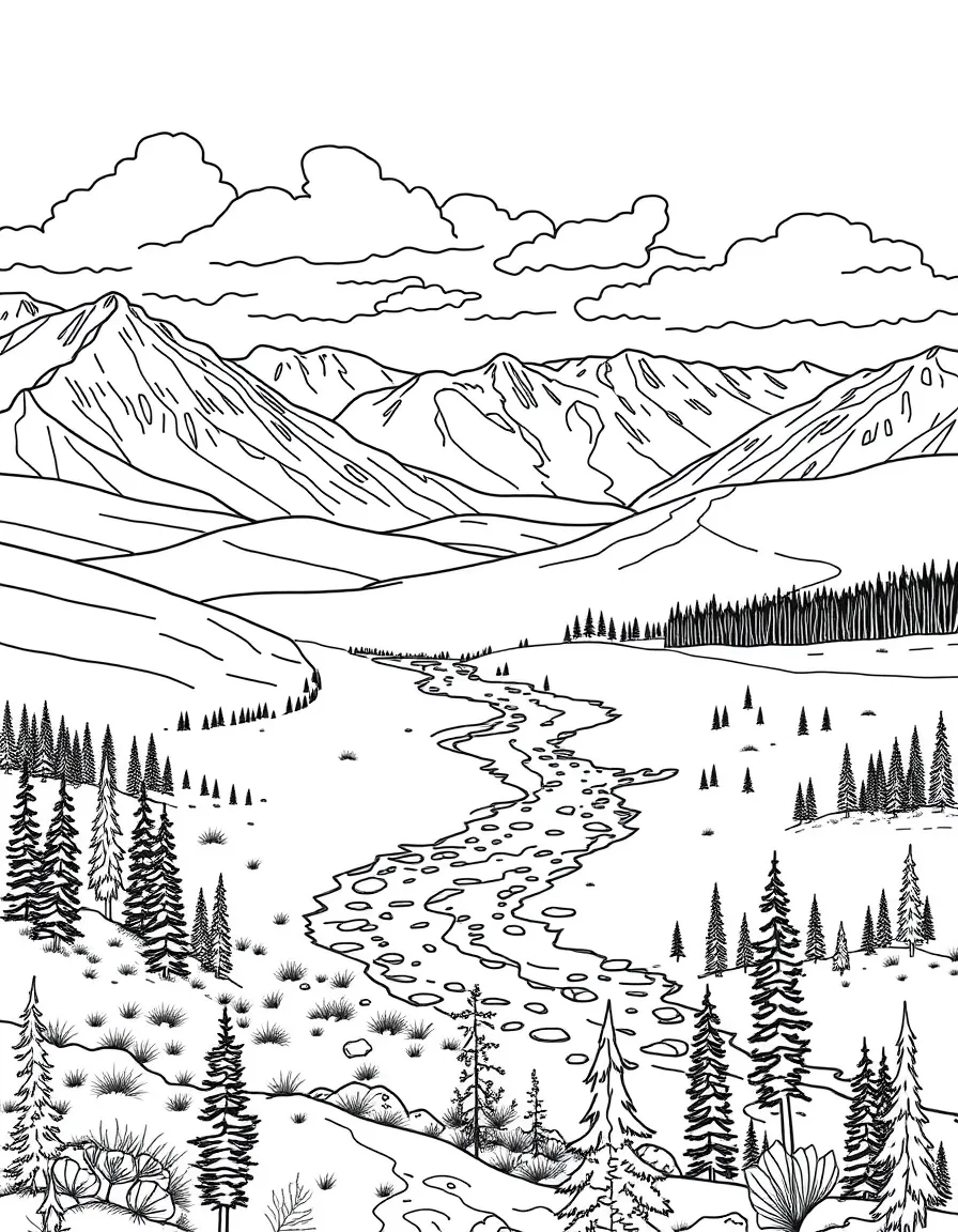 Kobuk Valley National Park with Alaska Great Kobuk Sand Dunes, caribou river crossings, Inupiat cultural landscapes, and Arctic boreal forest transitions