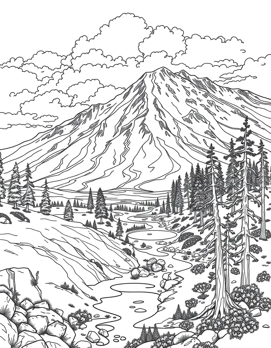 Lassen Volcanic National Park with California Cascade Range volcanism, hydrothermal feature diversity, Bumpass Hell boardwalks, and Northern California wilderness
