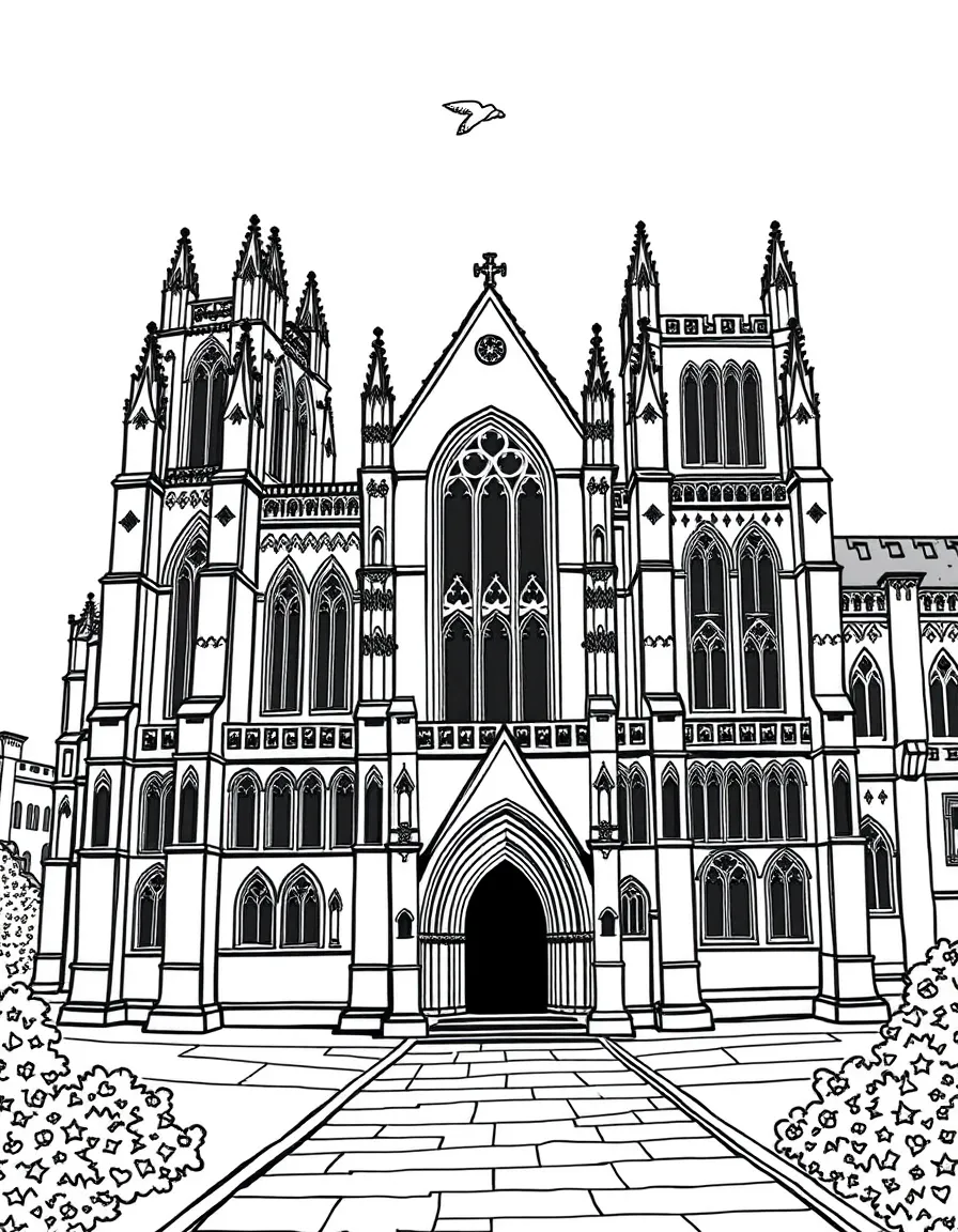 The Durham Cathedral with English Norman architecture, Venerable Bede scholarly traditions, Prince Bishops' Palace, and World Heritage religious significance
