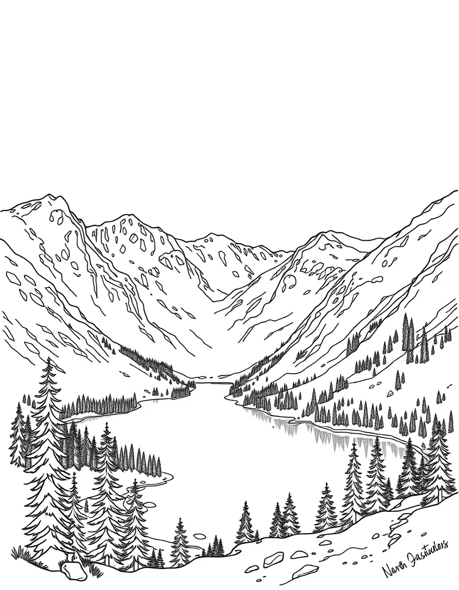 North Cascades National Park with Washington glacier-fed alpine lakes, North Cascades Highway access, Pacific Crest Trail segments, and wilderness solitude