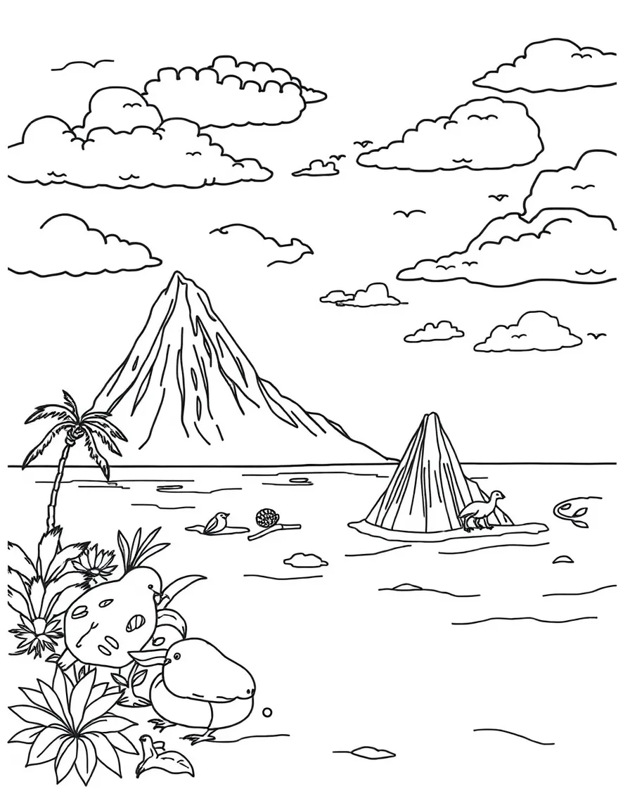 The Galapagos Islands with Ecuadorian evolution laboratory, Darwin research inspiration, endemic species protection, and Pacific Ocean volcanic island formation
