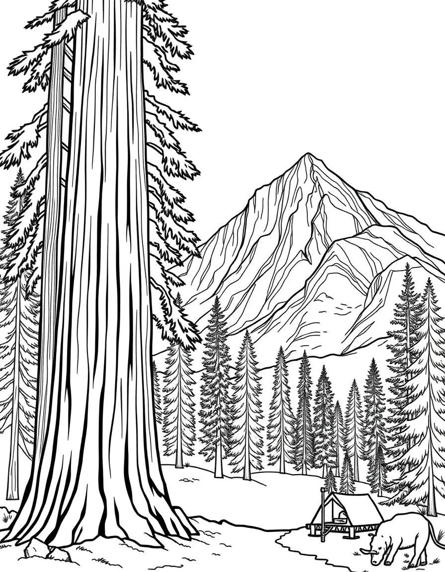 Sequoia National Park with California giant tree preservation, General Sherman world's largest, Sierra Nevada granite formations, and wilderness camping traditions