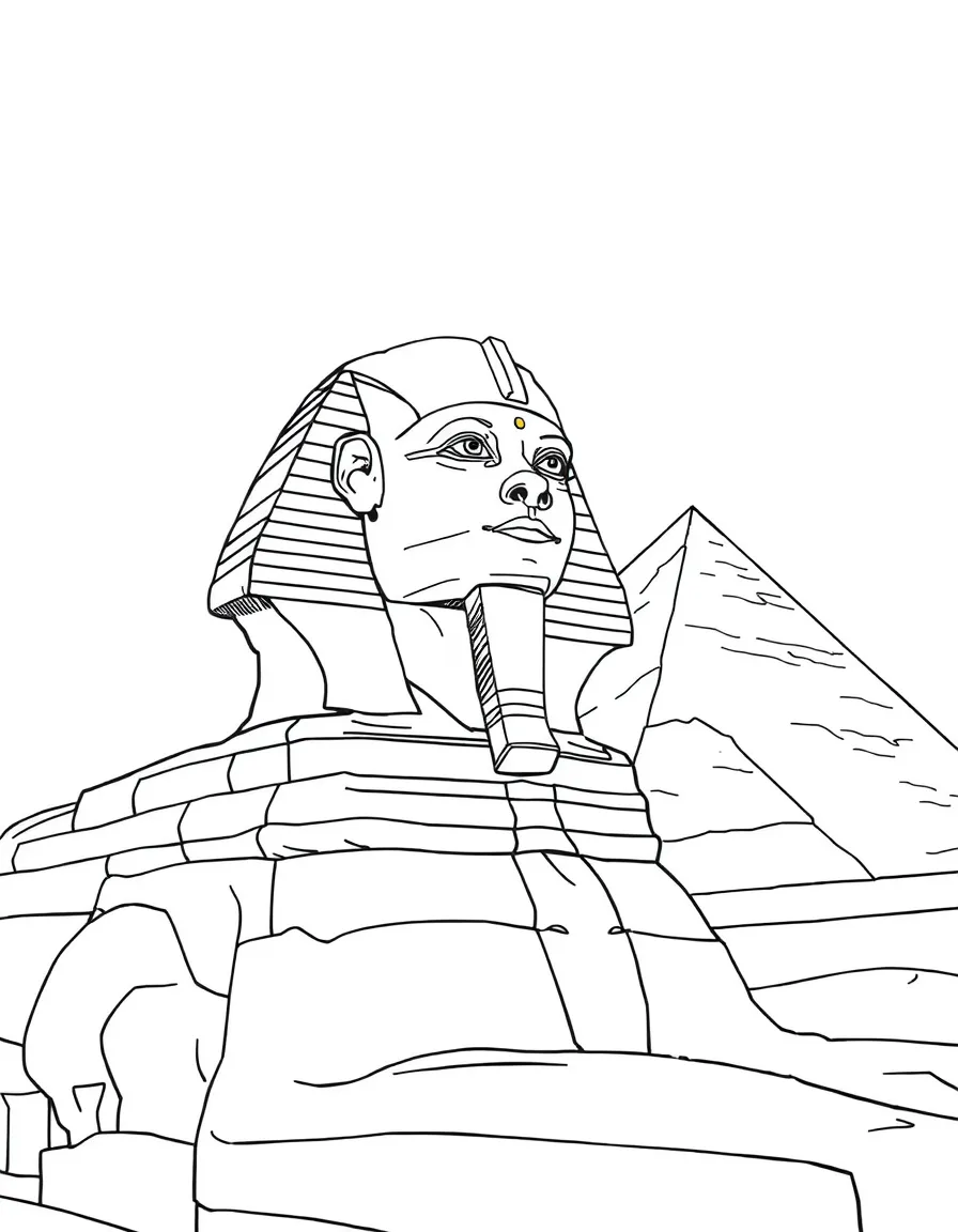 The Great Sphinx of Giza with Egyptian pharaonic guardian, limestone weathering processes, archaeological restoration challenges, and ancient civilization mysteries