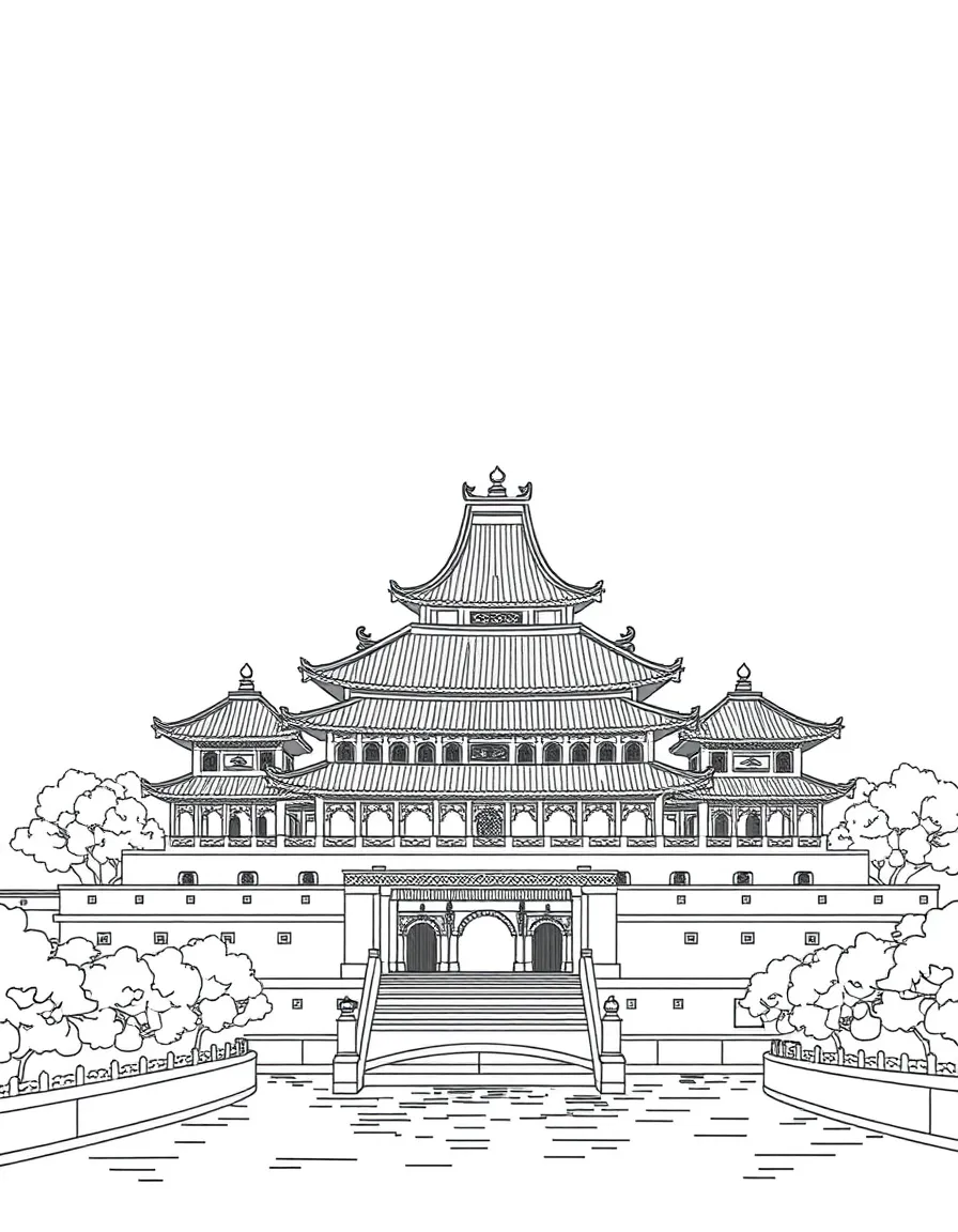 The Hué Imperial City with Vietnamese Nguyen dynasty citadel, Perfume River royal access, traditional palace architecture, and Southeast Asian monarchical heritage