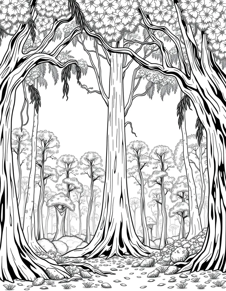 Congaree National Park with South Carolina old-growth bottomland forest, champion tree record holders, firefly mating synchronization, and Atlantic Coastal Plain biodiversity