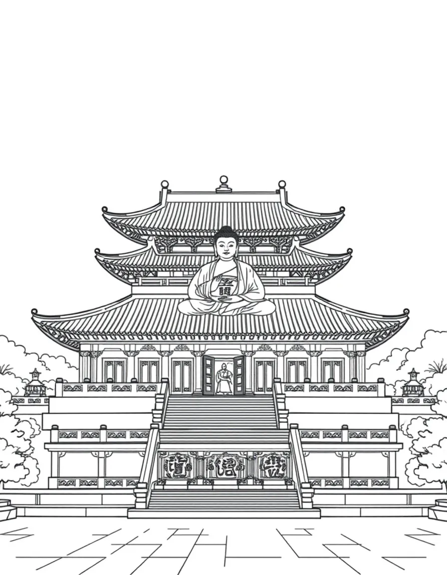 The Jade Buddha Temple with Chinese Buddhist Shanghai urban sanctuary, Ming-Qing dynasty religious architecture, jade statue pilgrimage destination, and modern China spiritual continuity