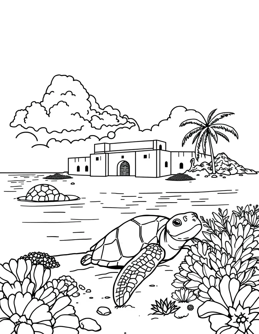 Dry Tortugas National Park with Florida Keys remote fort isolation, loggerhead turtle nesting research, coral reef snorkeling paradise, and 19th century military architecture