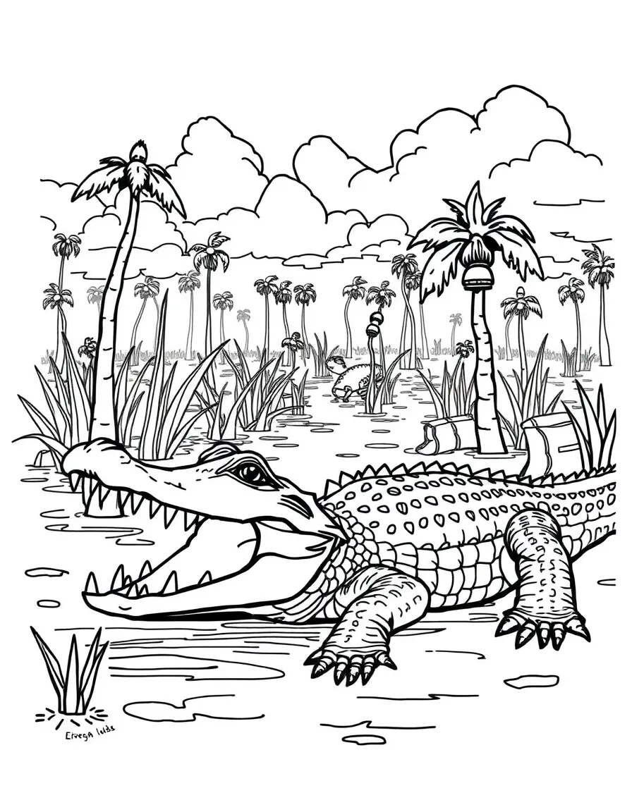 Everglades National Park with Florida River of Grass ecosystem, American alligator apex predator, Seminole tribal cultural preservation, and subtropical wetland restoration