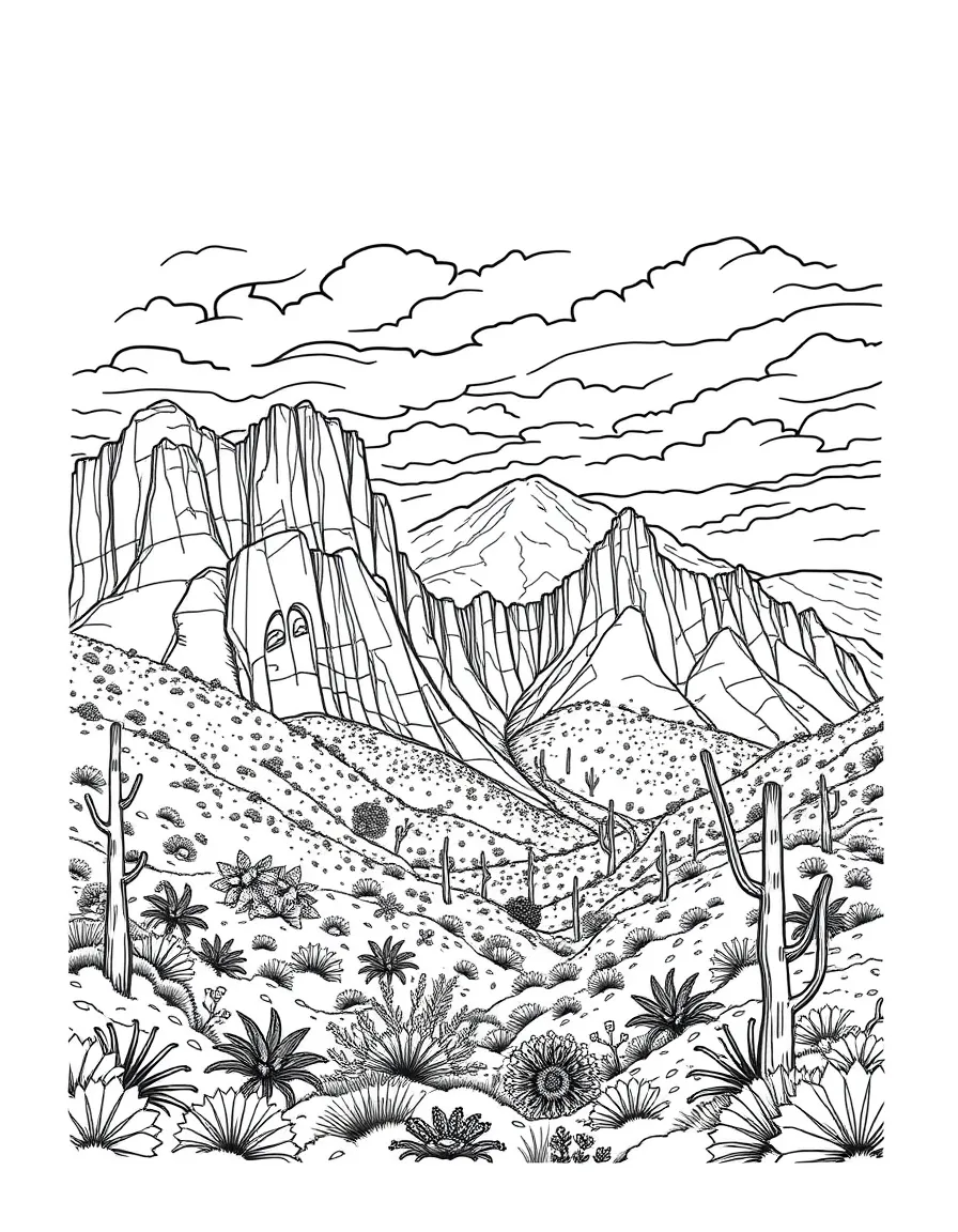 Guadalupe Mountains National Park with Texas highest elevation, Chihuahuan Desert sky islands, McKittrick Canyon autumn colors, and Permian reef fossil preservation