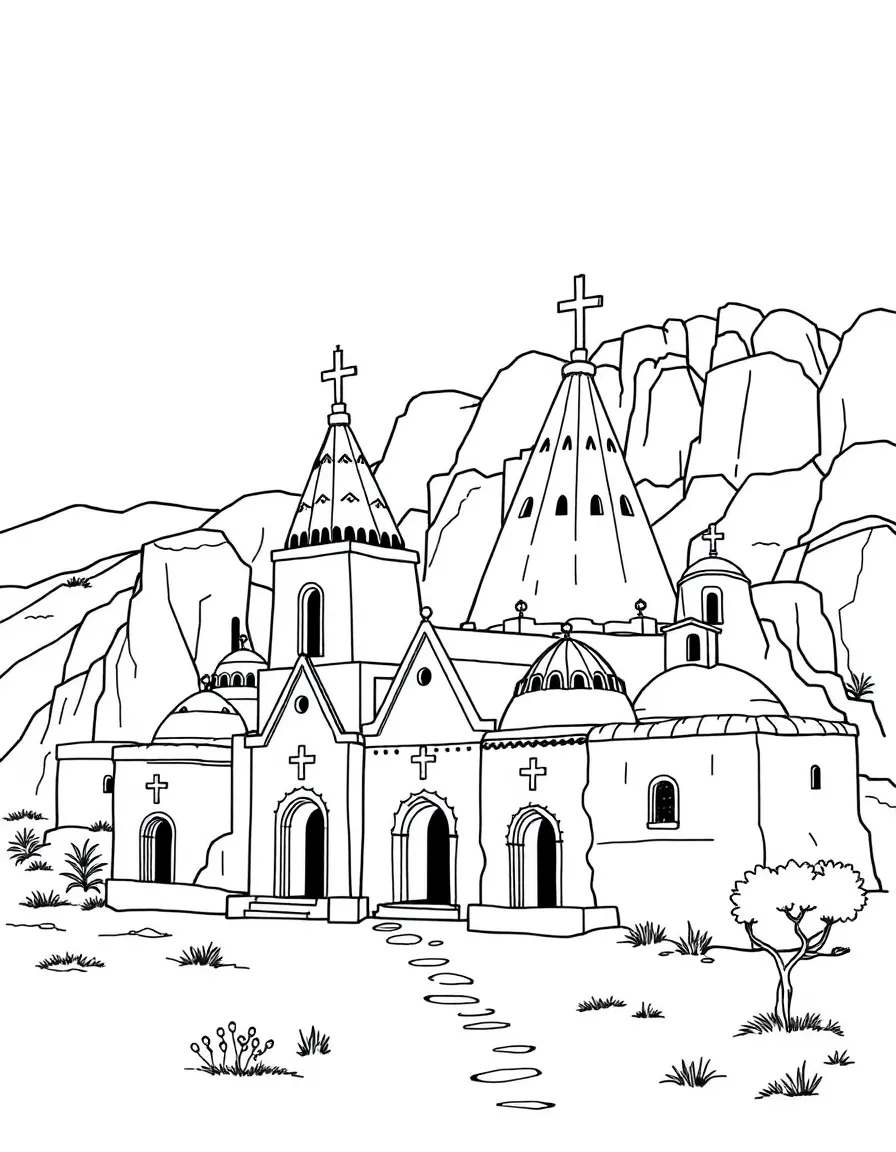 The Lalibela Churches with Ethiopian rock-hewn architecture, medieval Christian pilgrimage, Zagwe dynasty religious monuments, and African Orthodox Christianity preservation