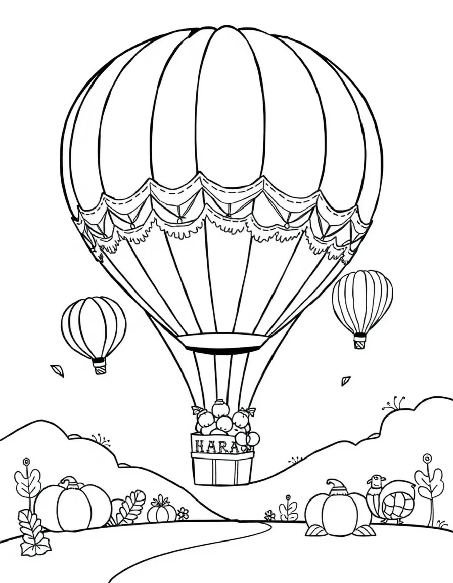 A Thanksgiving-themed hot air balloon race.