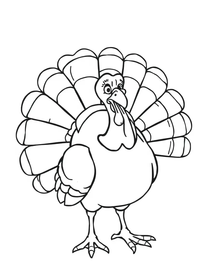A turkey gobbling.