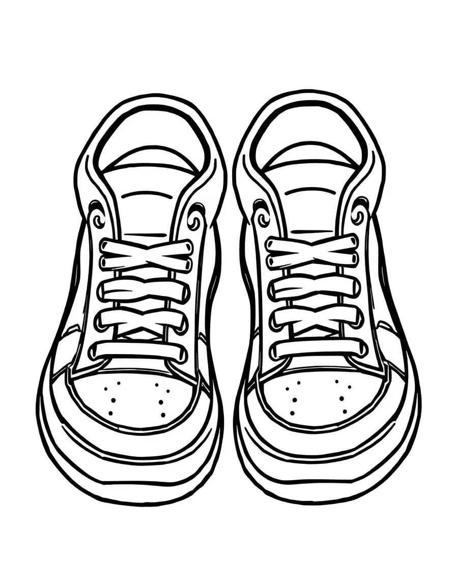 A happy pair of sneakers.