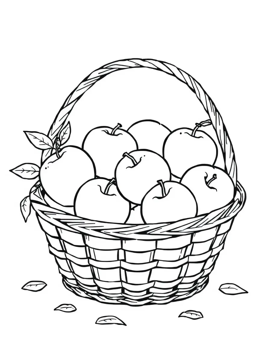 A basket of apples.