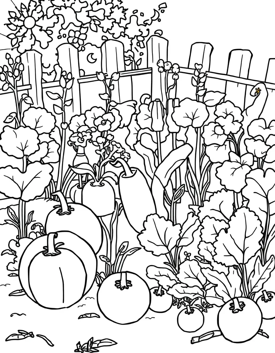 A garden with vegetables.