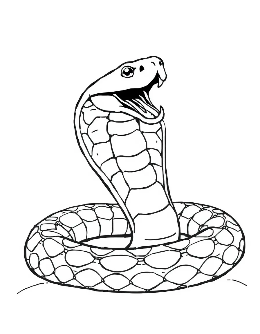 A snake shedding its skin.