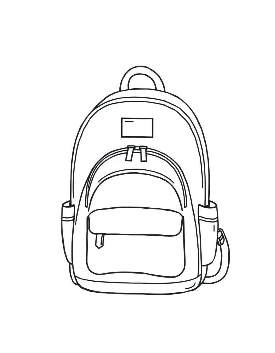 A happy backpack ready for school.