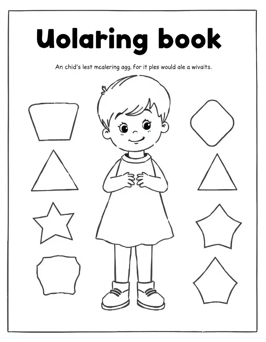 A child matching shapes.