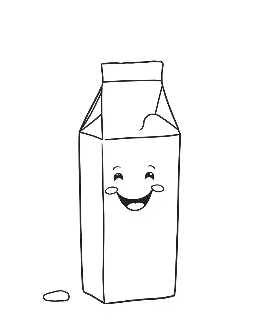 A happy milk carton.