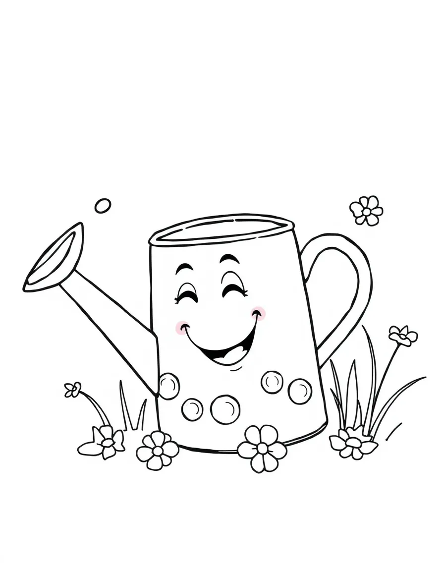 A happy watering can.