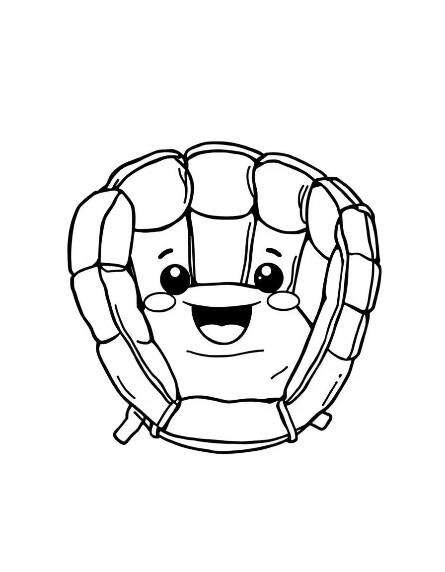 A happy catcher's mitt.