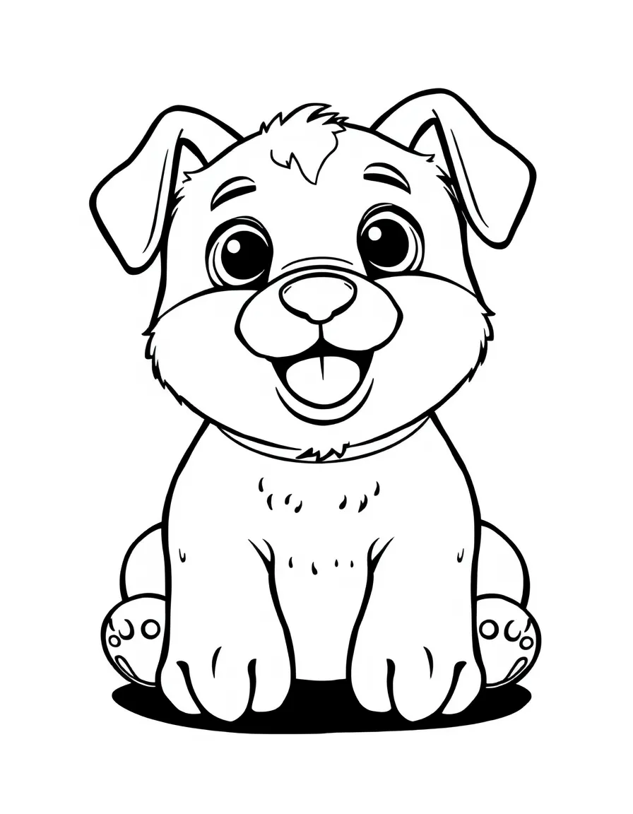 A happy toy dog or cat.